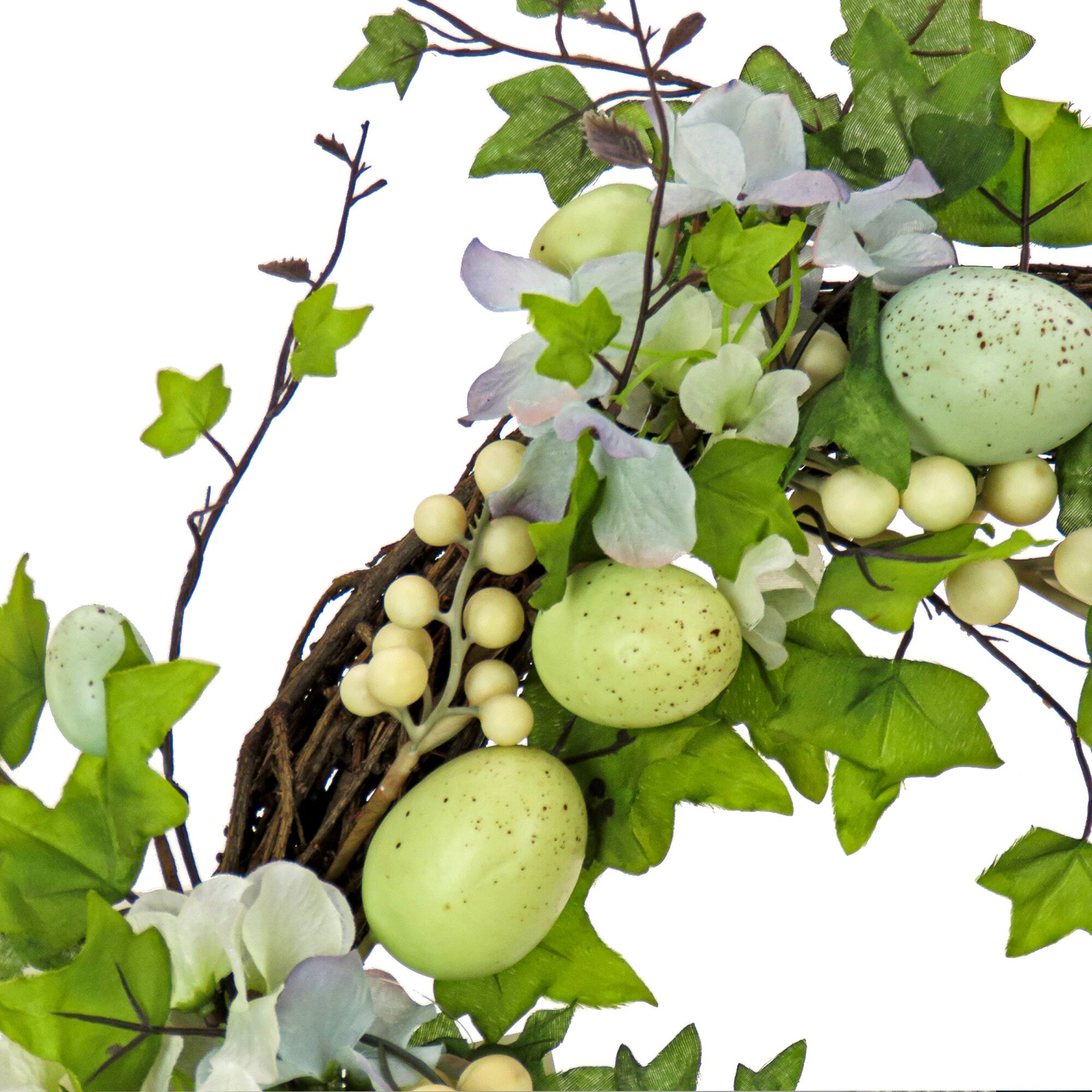 22" Ivy & Eggs Easter Wreath